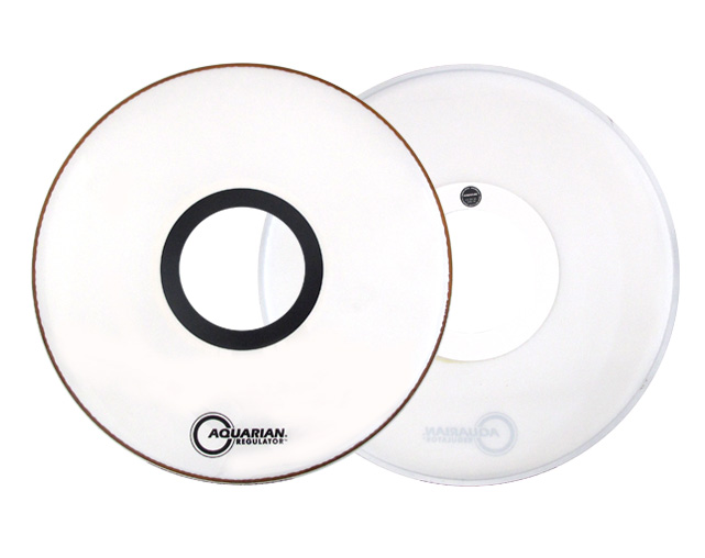 Aquarian RPT24W Regulator 7"Hole White 24" Bass Drum head