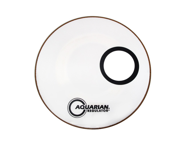 Aquarian RSM16W Regulator 4 3/4"hole White 16" Bass Drum head