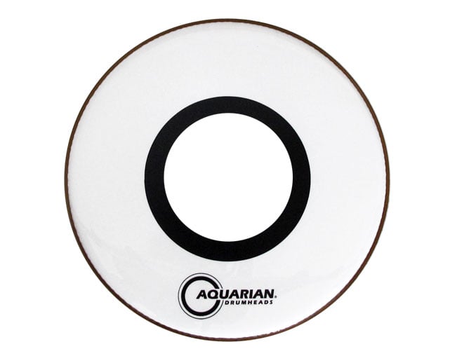 Aquarian PTCC18BW 7"Center Hole White 18" Bass Drum head