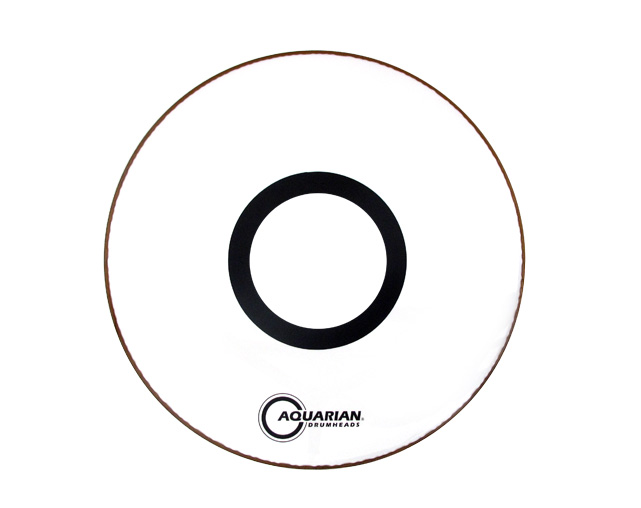 Aquarian PTCC22W 7"Center Hole White 22" Bass Drum head