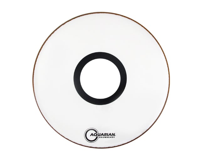 Parche para Bombo 24" Aquarian PTCC24W 7" Center Hole White