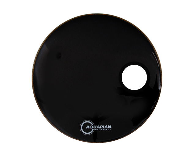 Parche para Bombo 22" Aquarian SMPTCC22BK 4 3/4" Off Set Hole Black