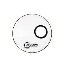 Aquarian SMPTCC16BW 4 3/4" Off Set Hola White 16" Bass Drum head