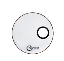 Pele Bombo 18" Aquarian SMPTCC18BW 4 3/4" Off Set Hole White