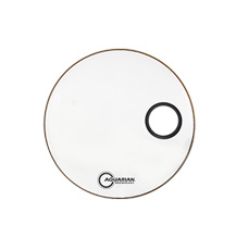 Pele Bombo 22" Aquarian SMPTCC22W 4 3/4" Off Set Hola Branco