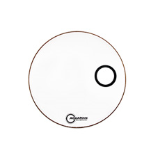 Aquarian SMPTCC24W 4 3/4" Off Set Hola White 24" Bass Drum head
