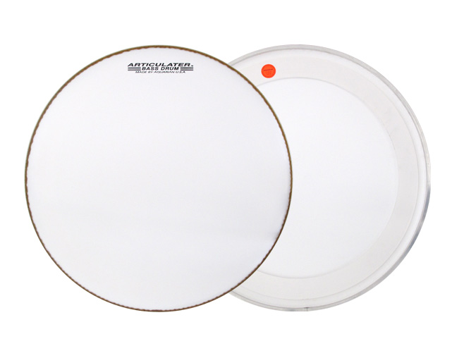 Aquarian MAB22W Articulator White 22" March Bass Drum head