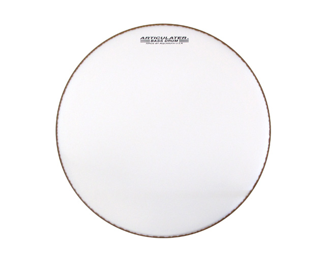 Aquarian MAB24W Articulator White 24" March Bass Drum head