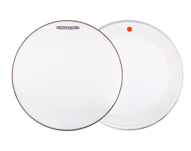 Aquarian MAB26W Articulator White 26" March Bass Drum head