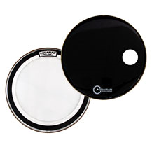 Aquarian SKP24BK SkI+RsmBK+Dkp2 pack 24" Bass Drum head