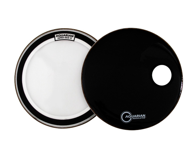 Pele Bombo 22" Aquarian SKP22BK SKII+RsmBK+Dkp2 pack
