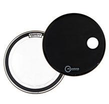 Aquarian SKP24BK SKII+RsmBK+Dkp2 pack 24" Bass Drum head