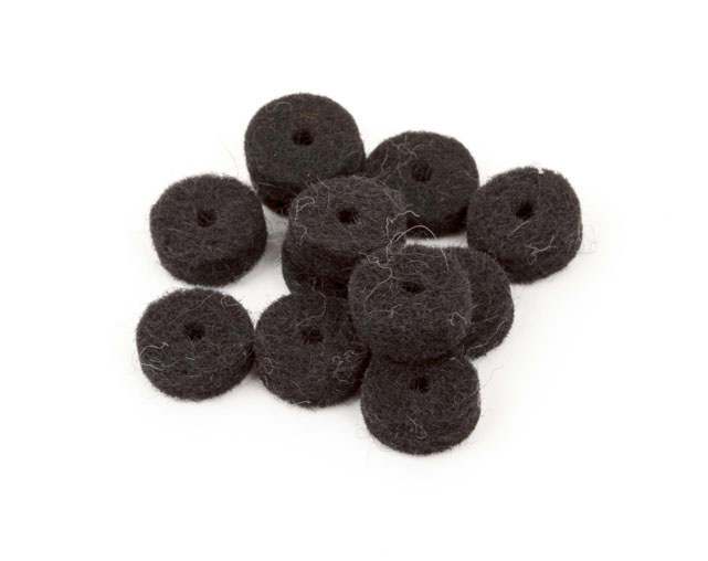 Fender Strap Button Felt Washers Black