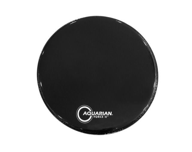 Parche para Bombo 22" Aquarian FR22BK Force II Negro