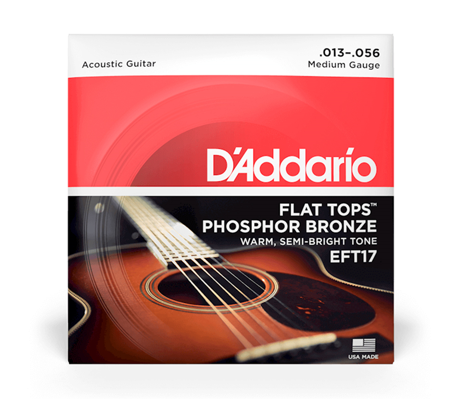 D'Addario EFT17 Flat Tops 013-056 Acoustic Guitar String Set
