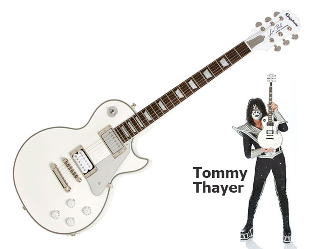 Epiphone Les Paul Tommy Thayer White Lightning Metallic White | Ludimusic