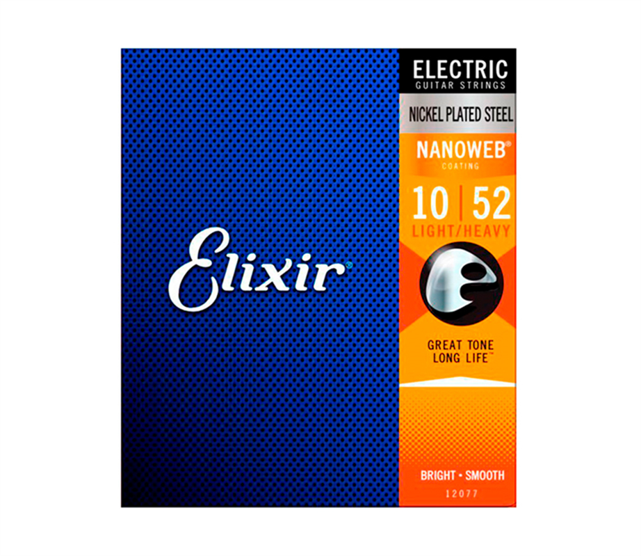 Elixir 12077 Nanoweb Coated 010-052 Electric guitar strings