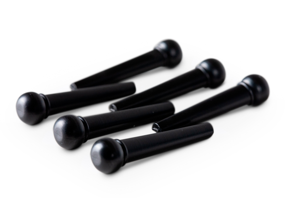 Pino Guitarra Folk Taylor Bridge Black Plastic 6 UN