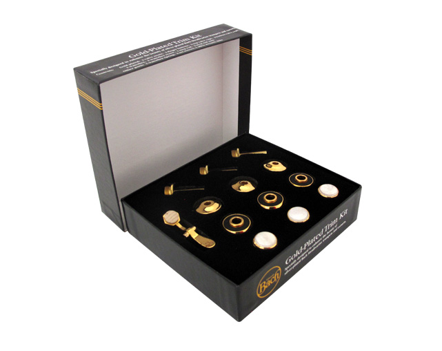 Bach 1812G Trumpet Bottom Valve Heavy Cap Gold Complete Kit | Ludimusic