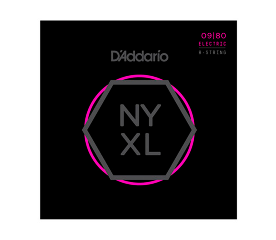 D'Addario NYXL0980 8 strings 009-080 Electric guitar strings