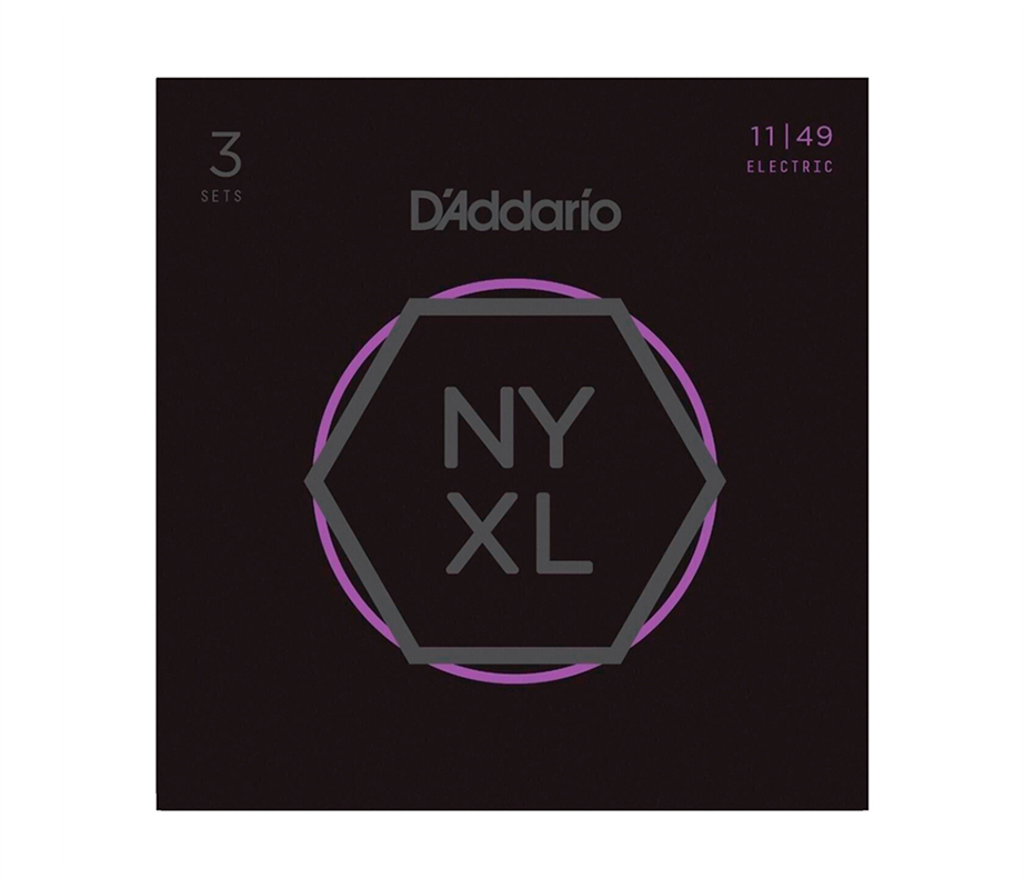 D'Addario NYXL11493P 3 011-049 3 Sets Electric Guitar String Pack