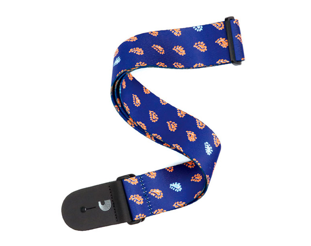 D'Addario P20W1502 Paisely Critters Blue Guitar Strap