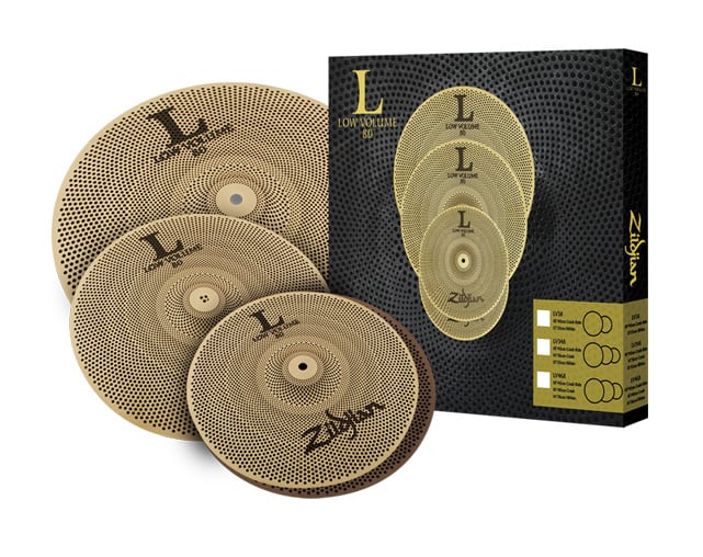 Conjunto de Pratos Zildjian LV348 Low Volume Hh13''+Cr14"+CrR18"