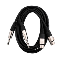 PowerAcoustics CAB2113 double 2xXlrF/2xJackM 3mt Audio cable