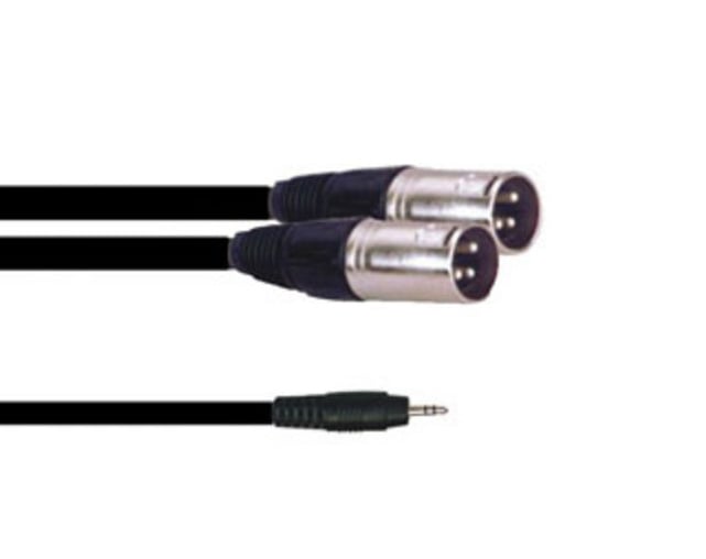 PowerAcoustics CAB2119 MJackST/2xXlrM 3mt Audio cable