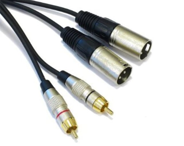 PowerAcoustics CAB2066 Double 2xRcaM/2xXlrM 3mt Audio cable
