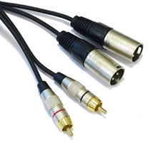 PowerAcoustics CAB2066 Double 2xRcaM/2xXlrM 3mt Audio cable