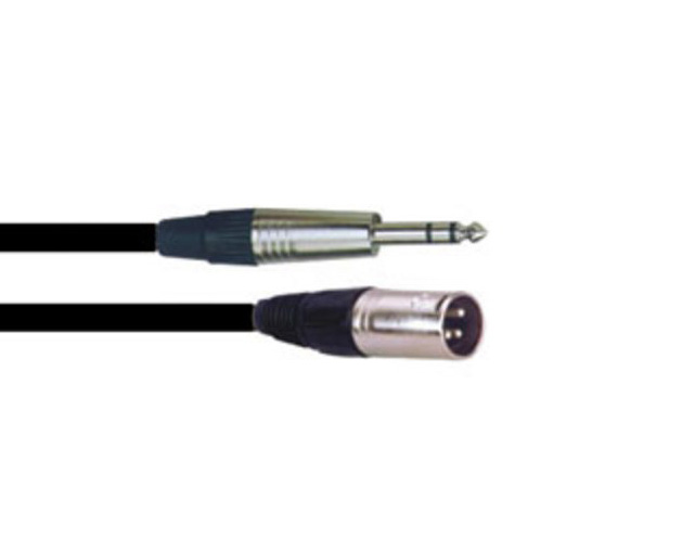 PowerAcoustics CAB2029 JackSt/XlrM 6mt Audio cable