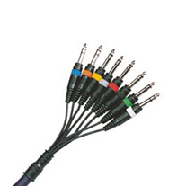 PowerAcoustics 2156 3mts 8xJackSt/8xJackSt Multicore Cable