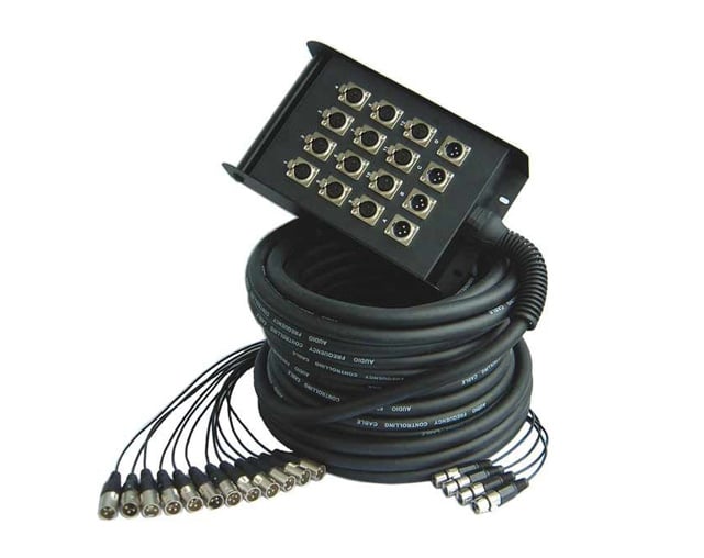 PowerAcoustics 2089 30mts 24InXlr/4OutXlr Stagebox Multicore Cable