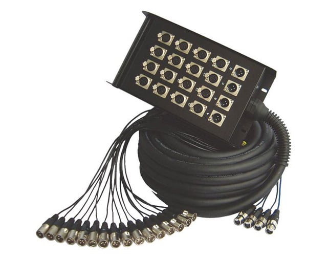 Cabo Multicore PowerAcoustics 2087 30mts 16InXlr/4OutXlr Stagebox