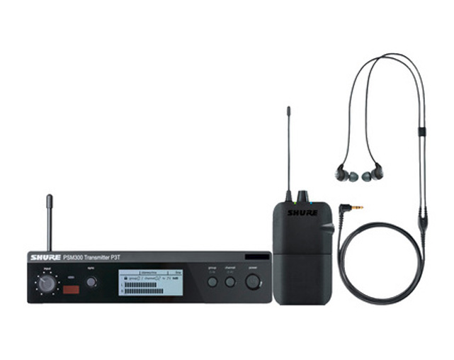 Sistema Auricular Sem Fios Shure PSM300 SE112 L19 630Mhz-654Mhz