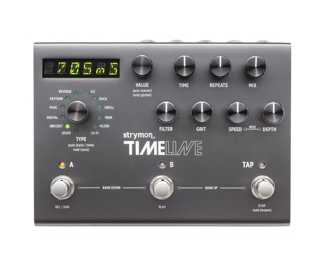 Strymon TimeLine Delay Machine Guitar Pedalboard