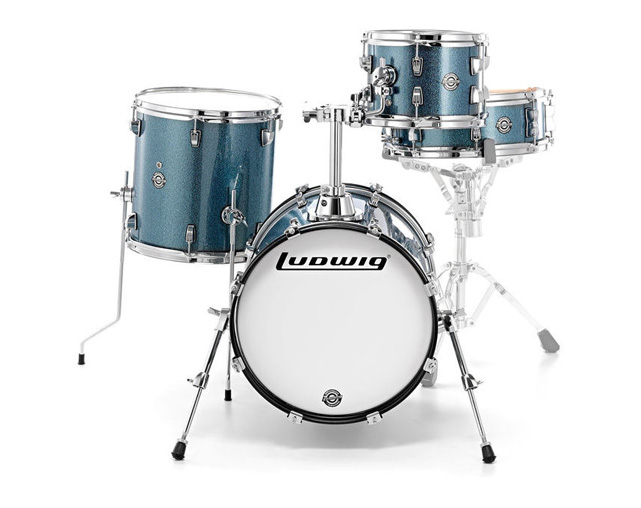 Ludwig Breakbeats QuestLove Set Azure Sparkle Drumkit