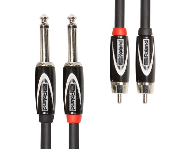 Roland RCC-3-2R28 1mt 2xRcaM/2xJackM Audio Cable