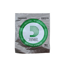 D'Addario Plain Steel NW070 Single Guitar string