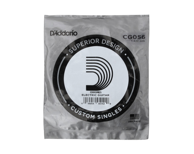 D'Addario Flat Wound CG056 Individual Guitar String