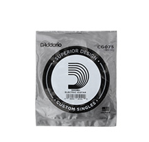 D'Addario Flat Wound CG075 Individual Steel Guitar String