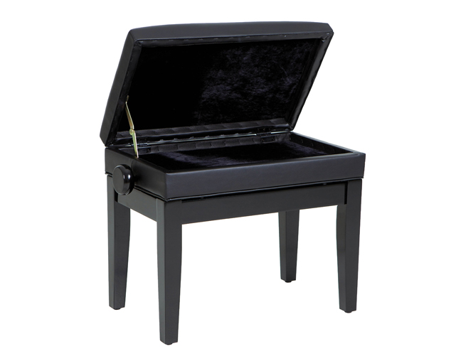 Banqueta Piano Deluxe Caoba brillo regulable