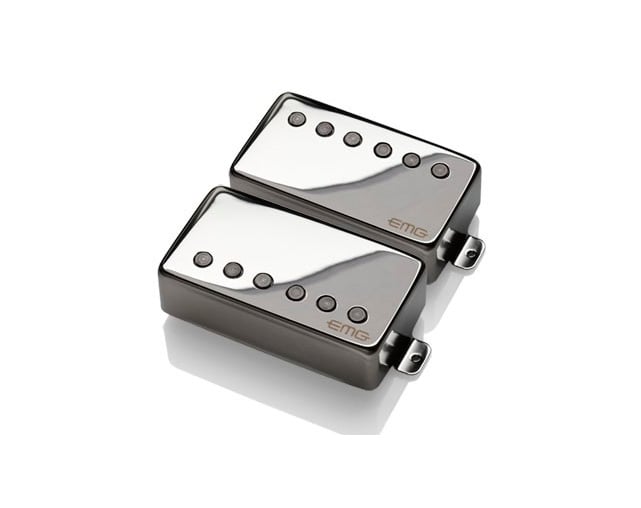 EMG Electric Guitar Pickup 57/66 Complete Set Chrome