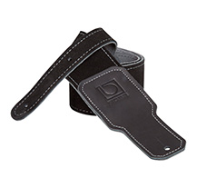 Boss BSS-25-BLK Black Leather guitar strap