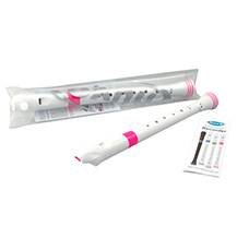 Flauta de Bisel Nuvo Branco / Rosa