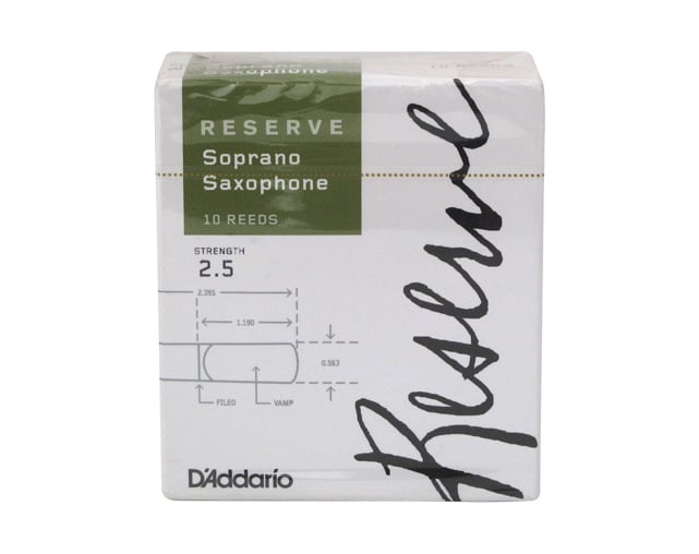 D'Addario Reserve 2.5 Sax Soprano Reed