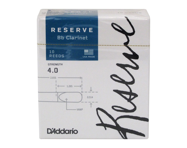 D'Addario Reserve 4.0 Bb Clarinet Reed