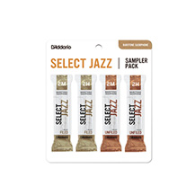 Palheta Sax Barítono 2.M/2.H D'Addario Select Jazz DSJ-L3S Filed/Unfiled sampler pack 4 uni