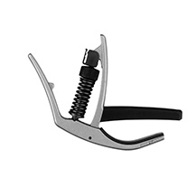 D'Addario CP10 Silver Gel/Gac Capo